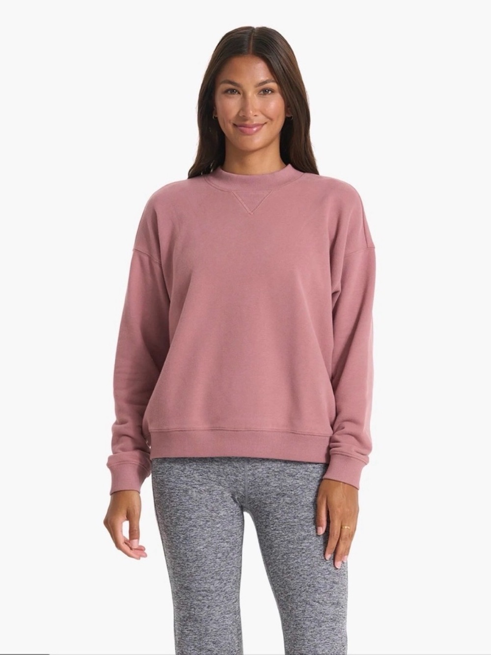 Vuori Sedona Crew Dusty Rose Sweatshirt